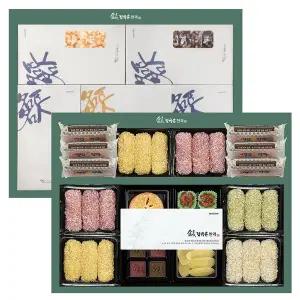 [신궁전통한과](강남점)[김규흔 한과] 명인김규흔 연작 3단 고급한과세트+ 쇼핑백