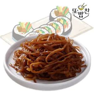 또밥찬 반찬단지 김밥우엉 1kg x 10ea (선택 : 3mm / 5mm)