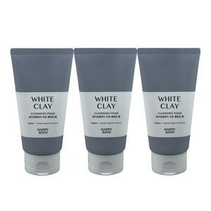 해피바스 화이트클레이 모공 클렌징폼 150g 3개