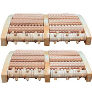 원목 발지압판 2호 2개 발마사지 발안마기 회전식 발바닥지압기 발바닥지압롤러 사무실 책상발판 혈점자극