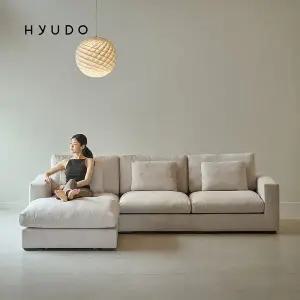 [휴도]지정일배송/무료설치ㅣ시월의 동백 2740 DAVIS 옥스포드 패브릭 소파 4인+스툴 (쿠션증정)