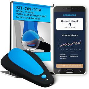 남성용 부스트 케겔 골반 바닥 근육 트레이너 | 바이오피드백을 통한 골반 바닥 강화용 시트온탑 케겔 운동기 | 방광 지지, 골반 바닥 재활 및 스태미나용 케겔 토너