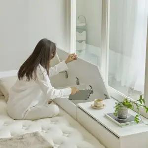 아씨방가구 베라 거실 수납 벤치 의자 1200