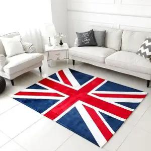 유니온 영국 플랙 5mm 극세사 러그카페트 125x150cm W8DD0E3