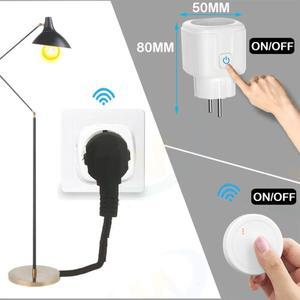 무선 리모컨 소켓 스위치 50미터 원격 제어 전기 콘센트 220V 16A EU 플러그 팬 조명용