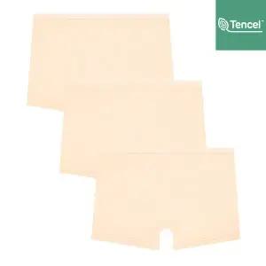 [수아팜] 주니어 여아 순수 모달 드로즈 3매 세트_스킨