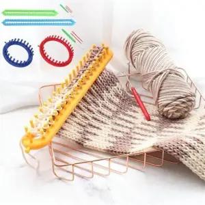 초보자 DIY 뜨개질용 도구 2종세트 목도리형 원형