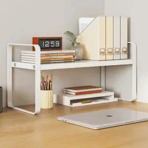 다용도 1단 2단 선반 소형 선반 조립식 선반 우드 철제 책상 주방 틈새 수납용 공간절약