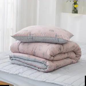 기숙사이불세트 스퀘어 이불베개세트 SS 핑크 리버서블 사계절 침구