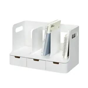 시스맥스 올리오 책꽂이 3단 WH상정리 공책 홀더 서류 인테리어 수납 진열대 정리 데스트