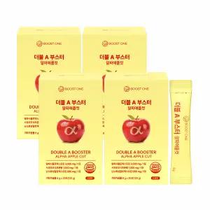 부스트원 알파CD 알파애플컷 알파시클로덱스트린 애사비 고함량 올인원케어 4박스, 80포