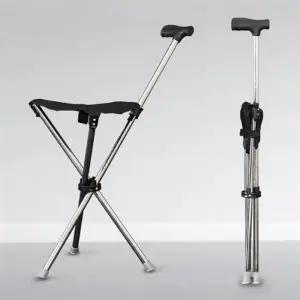 휴대용 효도 지팡이 의자 지팡이겸의자