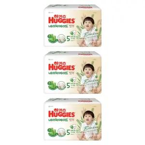 하기스 네이처메이드 저자극 흡수력좋은 밴드형 기저귀 5단계 102매