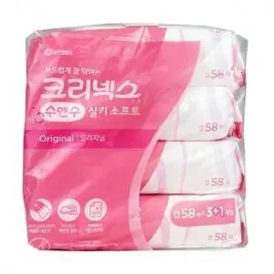 화장 화장지 휴지 청소포 4입 크리넥스 물티슈
