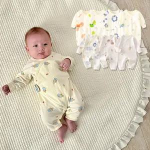 우유끈스냅 배냇 순면 내의 긴팔 우주복 205691 아기 귀여운 인싸 깜찍한 신생아 넷우주복