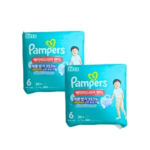 팸퍼스 2025 베이비드라이 팬티형 6단계 60매