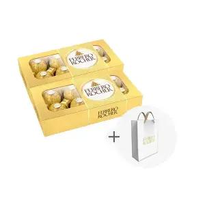 페레로로쉐 초콜렛 T8 사각, 2개 + 증정(쇼핑백, 1개)