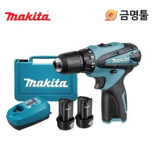 마끼다 DF330DWE 충전드릴 10.8V 1.3AH 2팩 2단속도조절 케이스포함