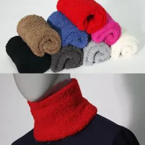 솔리드 방한 넥워머 겨울목토시 아동용 유아용 어린이 키즈 넥워머 목도리 멀티스카프 후드 겨울 머플러 목폴라