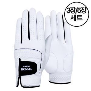 [부쿠로혼마] 반양피 파크골프장갑 남성용(한손)_H3412 세트모음