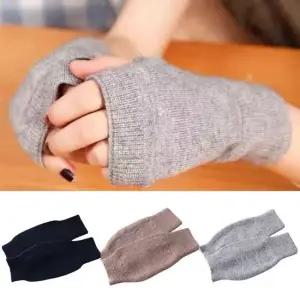 반장갑 키보드 사무실 운전용 겨울 반장갑 보온 니트 손목