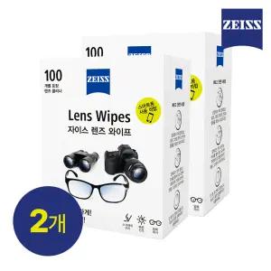[자이스] 렌즈와이프 일회용 휴대폰클리너  카메라액정클리너 렌즈청소 먼지제거 100매 X 2세트