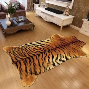 호랑이 가죽 카페트 매트 카펫 인조가죽 인조 러그