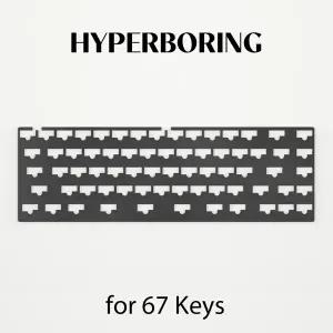 표준 67 키 키보드 사용 사운드 폼 65% 레이아웃 포론 필름 KBD67 QK65 CIY67