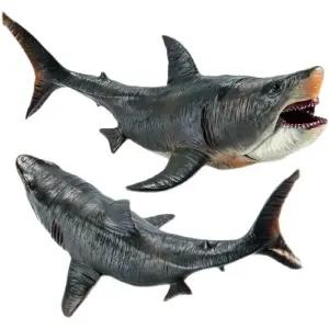 메갈로돈 상어 모형 선물 피규어 동물 인형 장난감 12개 미니 해양 A형