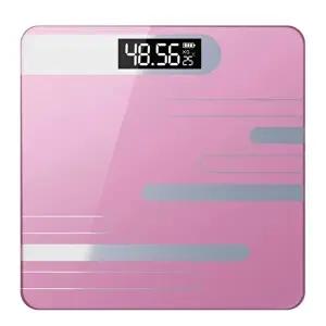 고품질 디지털 체중계 온도표시 고급스러운 LCD체중계 전자체중계 사각체중계 체중측정계 WFHY7VP