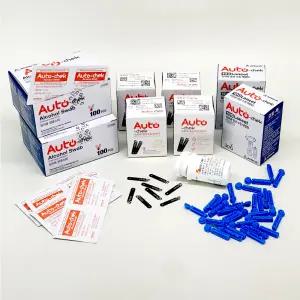 오토첵 혈당시험지 200매+솜200매+침200개 당뇨수치 측정 검사지 공복혈당수치 체크지