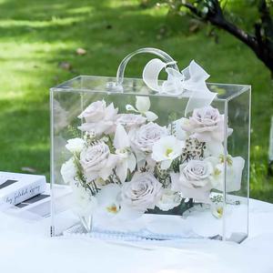 샤크팡 꽃상자 발렌타인데이 중금속 보존 선물상자 꽃다발 발렌타인