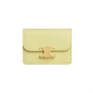 [명품] 셀린 트리옹프 플랩 카드 지갑 샤이니 카프스킨 10I583 V 11CU