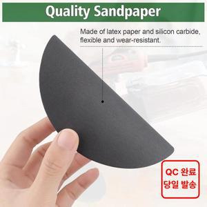 24개입 사포 5인치 그릿 1000/1500/2000/3000/4000/5000 사포 패드 원형 무홀 습식 및 건식 샌딩 디스크 랜