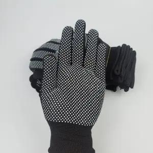 작업용 도트 장갑 블랙 12켤레 택배 기사 일 장갑/면장갑/운전자용/화물용/운전용/택배/작업/운전/작업용