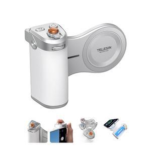 TELESIN 마그네틱 프로 샷 이미징 그립, 인체공학적 DSLR 스타일 휴대폰 카메라 3200mAh 배터리, 무선 셔터 버튼, 맞춤형 컬러풀 키캡, 17용 강력한 홀드 16 15 14 13 12