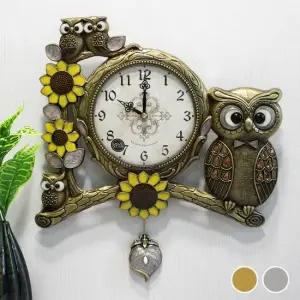 무소음 우리집 햇살 부엉이 주물 추벽시계 HSP-222