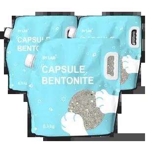 바이랩 캡슐 벤토나이트 고양이 화장실 모래 냄새 6.3kg X 3개입