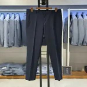 [트루젠] 트루젠 한정수량사이즈 봄여름 멜란지네이비 울스판 본핏 남자 정장바지 2222TP063014