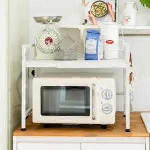 주방 싱크대 정리 전자레인지 거치대 길이 조절 선반