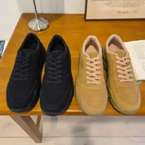 남성 클래식 끈안풀리는 펀칭 브라운 블랙 운동화