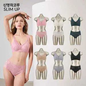 [신영와코루] 슬림업 에어텐셀 브라팬티 12종_C43
