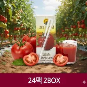[도이캄] 착즙 토마토주스 200ml 24팩 2박스  SDL
