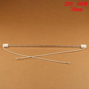 적외선 히터 파이프 진공 할로겐 IR 램프 투명 석영 튜브 350mm 220V 1000W 4 개