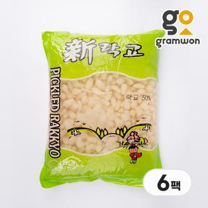 원효 신 파우치 락교 3S 18KG(3kgX6팩) 일식 락교 절임 대용량 업소용