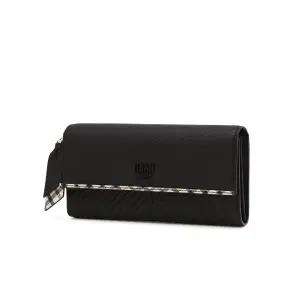 [롯데백화점]닥스 액세서리 [선물포장/쇼핑백동봉][BUCKINGHAM] 버킹엄 블랙 로고장식 장지갑 DCWA6E221