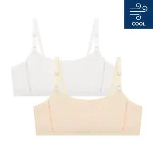 [수아팜] [3컬러 구성] 주니어 1단계 쿨 메쉬 브라 2매 세트