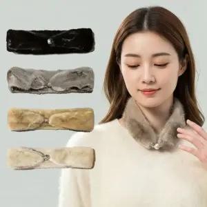 1초 완성 럭셔리핏 찐 밍크 자석 쁘띠 스카프 겨울 머플러