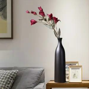 플로란스 도자기 꽃병(26cm) (블랙)디자인화병 인테리어 원예용품 예쁜 홈인테리어 소품