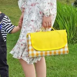 야외용매트 옐로우체크매트 접이식매트 옐로우체크 (WFKHK90)